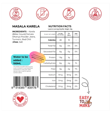 Freeze Dried Masala Karela 40g