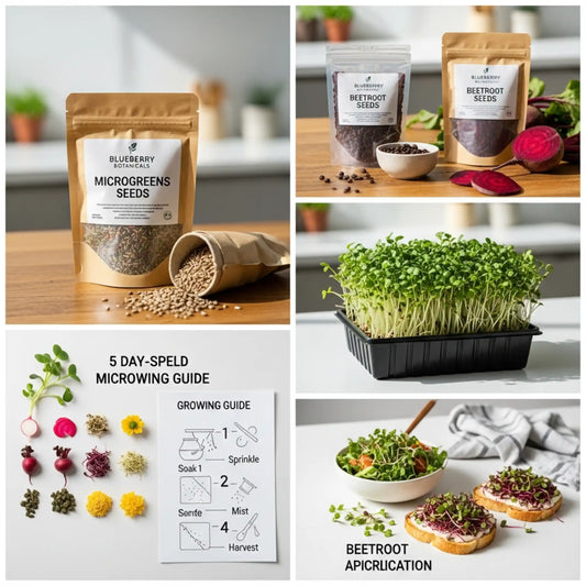 Beetroot Microgreens Seeds 50g – Vibrant Red Nutrient-Dense Greens – Premium Quality