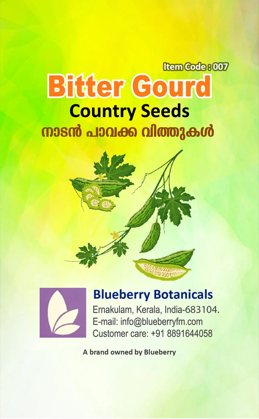 Bitter Gourd Seeds 10pcs - Country Variety Medicinal Climbing- Blueberry Botanicals