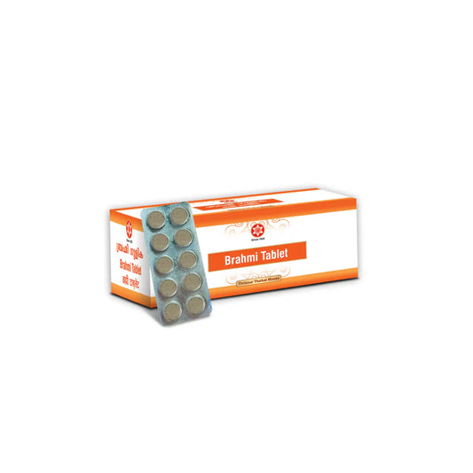 Brahmi Tablets 500mg 50pcs - Ayurvedic Brain Tonic Memory- Blueberry Botanicals