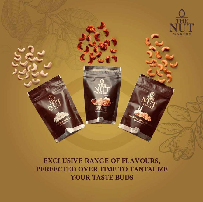 Cashew Gift Box 5 Varieties 400g Kerala Premium - Blueberry Botanicals