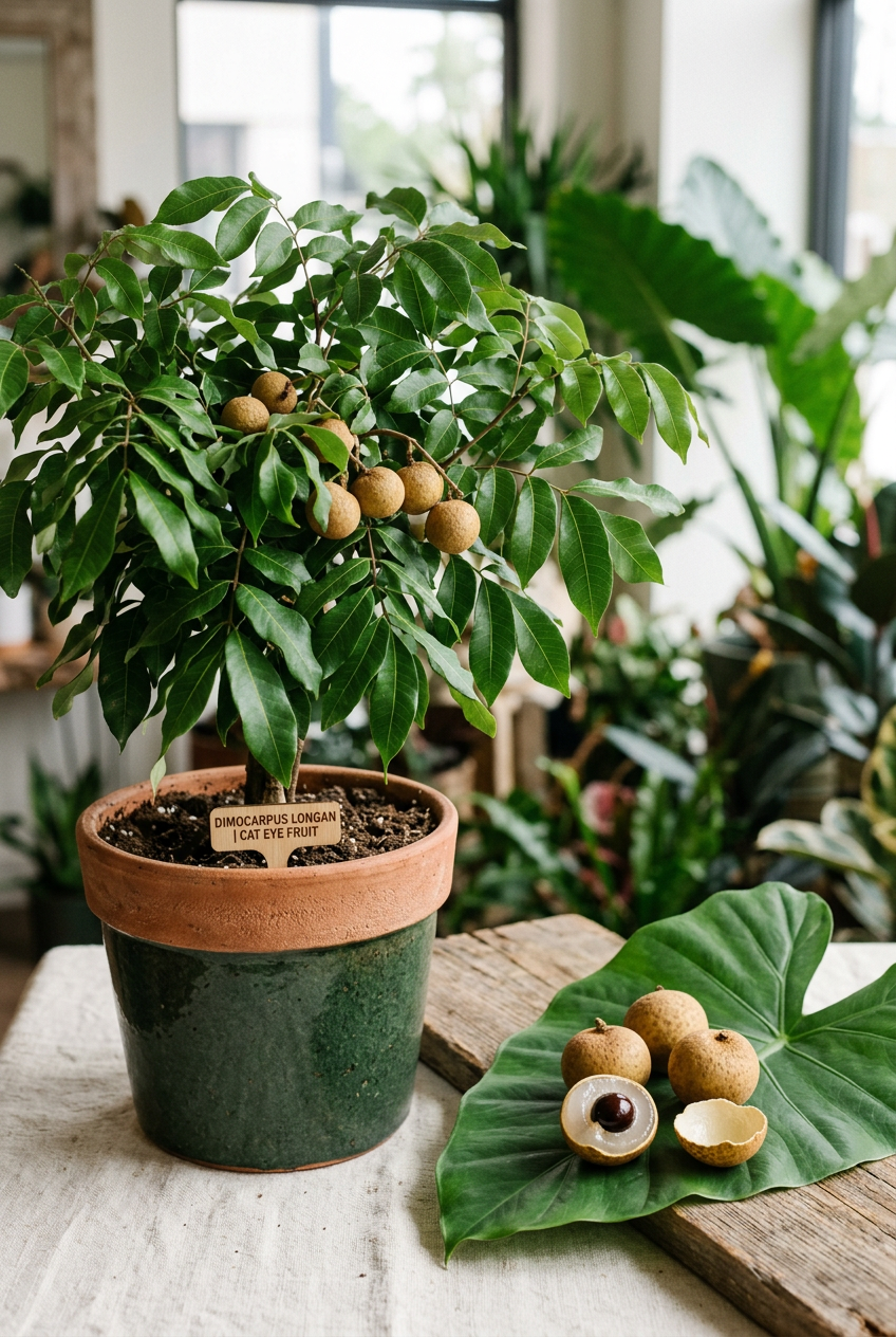 Cat Eye tropical fruit plant sapling
