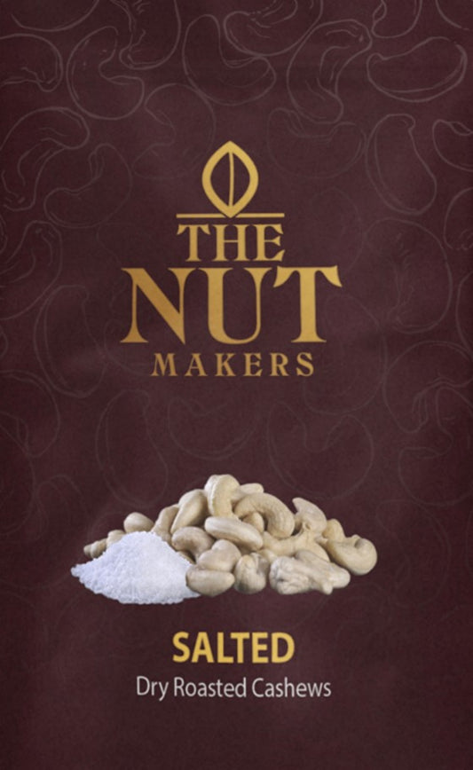 Dry Roasted Salted Cashews 200g Kerala Premium - Blueberry Botanicals