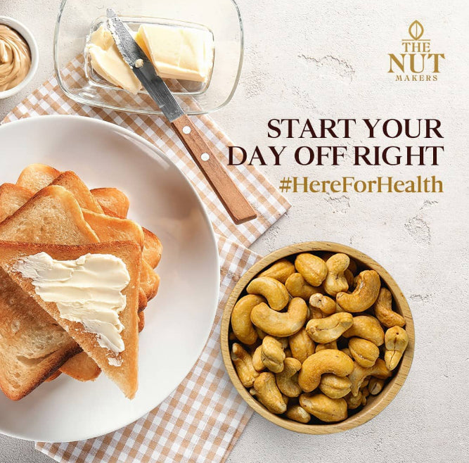 Dry Roasted Salted Cashews 500g Kerala Premium - Blueberry Botanicals