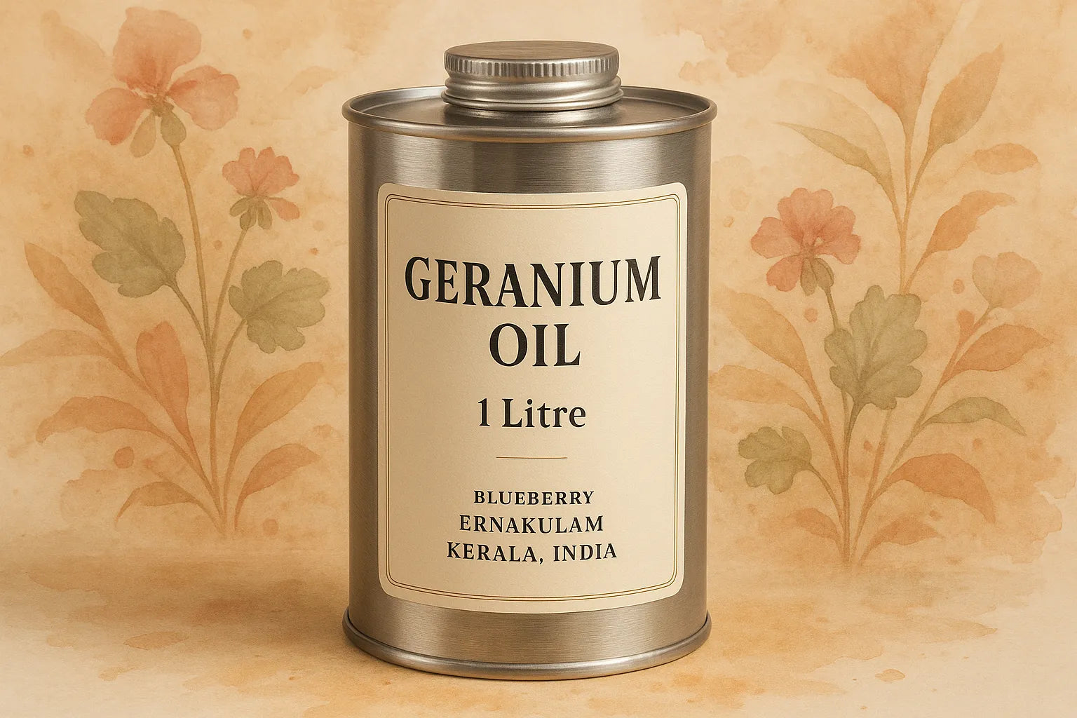 Geranium Oil 1L - Pelargonium Graveolens Pure Essential - Blueberry Botanicals
