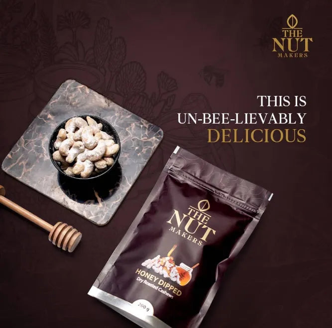 Honey Dipped Cashews 200g Kerala Premium Sweet - Blueberry Botanicals