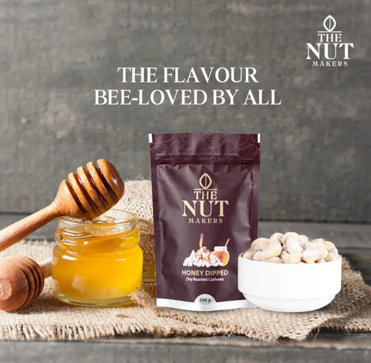Honey Dipped Cashews 200g Kerala Premium Sweet - Blueberry Botanicals