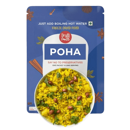 Instant Poha 80g Ready to Eat Preservative Free Flattened Rice - Traditional Indian Breakfast--Blueberry Botanicals