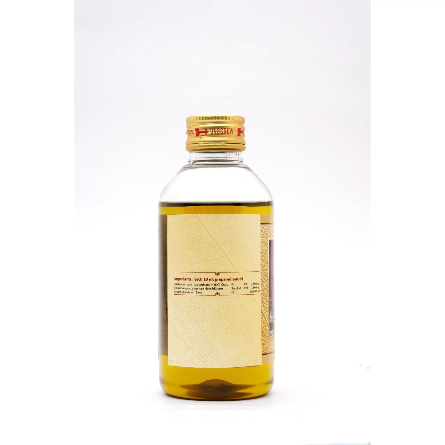 Karpooraadi Oil – 200mL.-Ayurvedic Massage Oil for Pain Relief, Chest Congestion & Skin Health