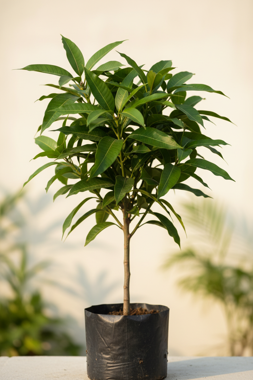 Kesar Mango Grafted Plant | Mangifera indica Kesar | Saffron Mango Fruit Tree India