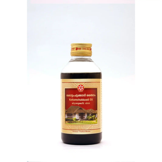 Kottamchukkaadi Oil –200mL.- Ayurvedic Massage Oil for Joint Pain, Sciatica & Vata Disorders