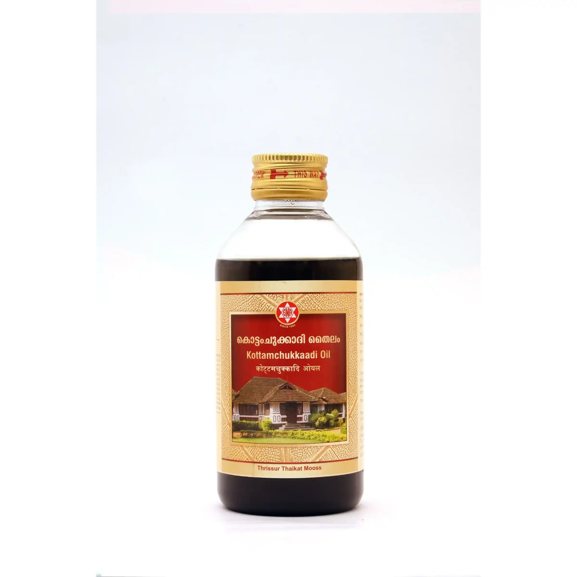 Kottamchukkaadi Oil –200mL.- Ayurvedic Massage Oil for Joint Pain, Sciatica & Vata Disorders