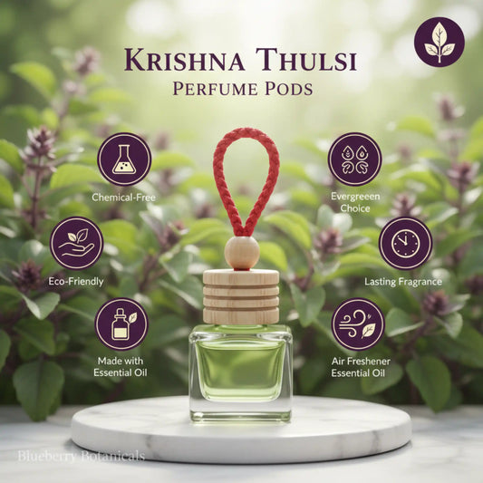 Krishna Thulsi Car Air Freshener 10ml 45-Day Sacred Scent