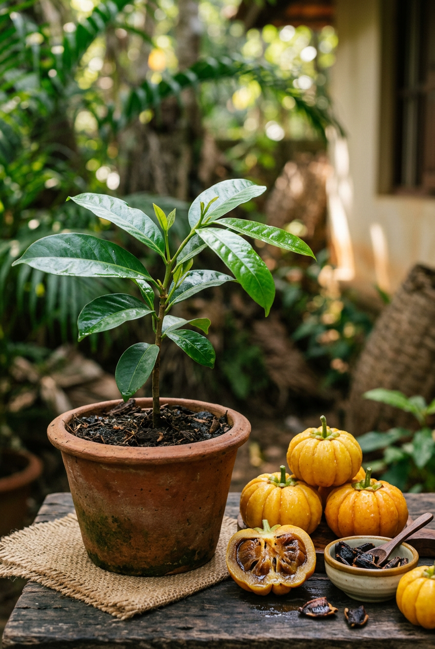 Kudampuli Malabar tamarind live seedling product photograph
