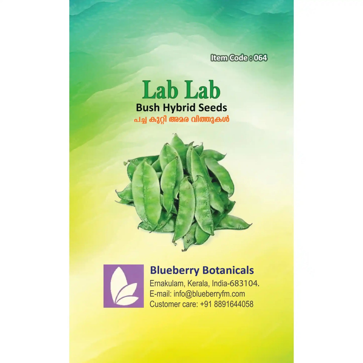 Lab Lab Seeds 20pcs - Bush Hybrid Nitrogen Fixing | Blueberry Botanicals