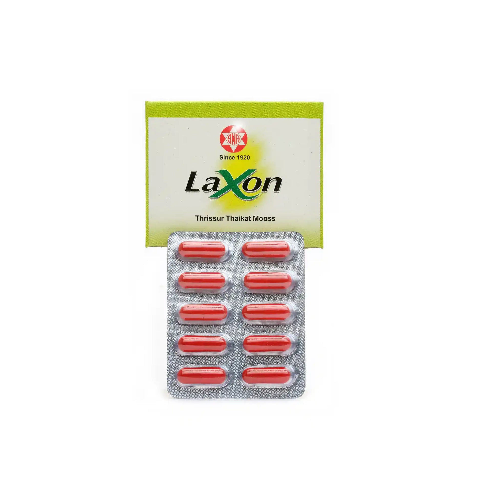 Laxon Capsules 50pcs - Ayurvedic Digestive Constipation Relief- Blueberry Botanicals