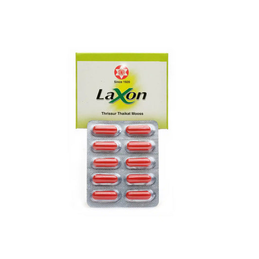 Laxon Capsules 50pcs - Ayurvedic Digestive Constipation Relief- Blueberry Botanicals