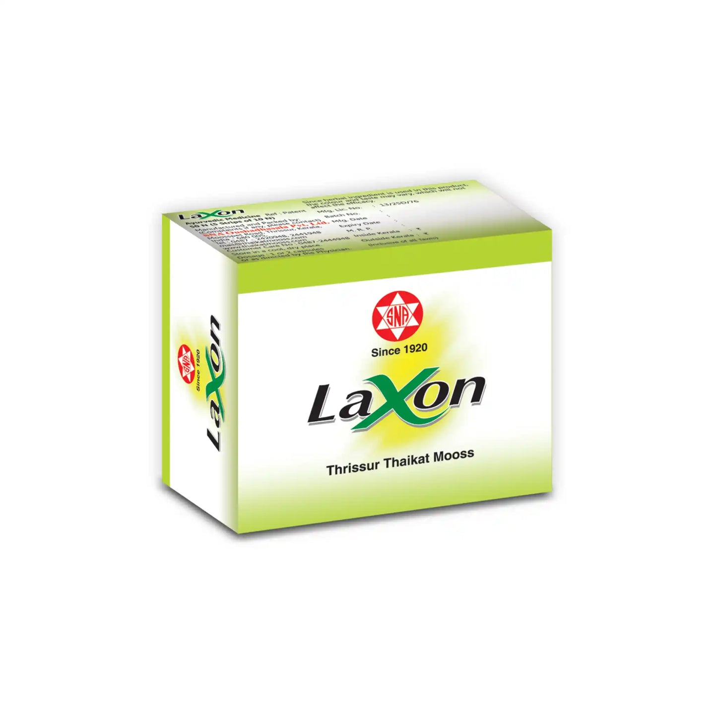Laxon Capsules 50pcs - Ayurvedic Digestive Constipation Relief- Blueberry Botanicals