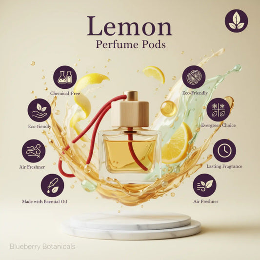 Lemon Car Air Freshener 10ml 45-Day Fresh Citrus Scent