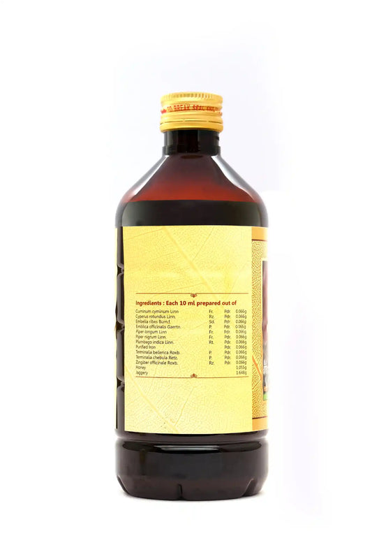 Lohaasavam – 450 mL-Ayurvedic Iron Tonic for Anaemia & Fatigue