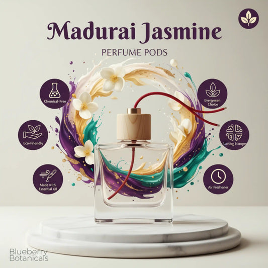Madurai Jasmine Car Air Freshener 10ml 45-Day Floral