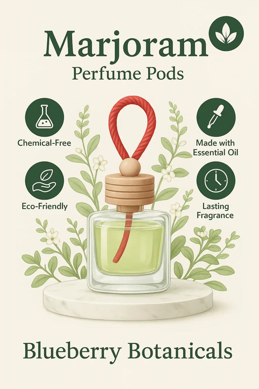 Marjoram Car Air Freshener 10ml 45-Day Herbal Calm