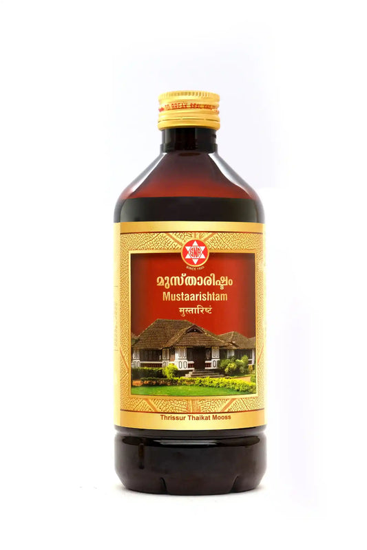 Mustaarishtam – 450 mL-Ayurvedic Digestive & Diarrhea Relief Tonic