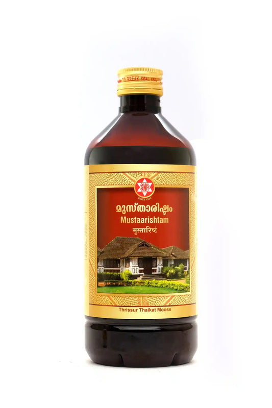 Mustaarishtam – 450 mL-Ayurvedic Digestive & Diarrhea Relief Tonic