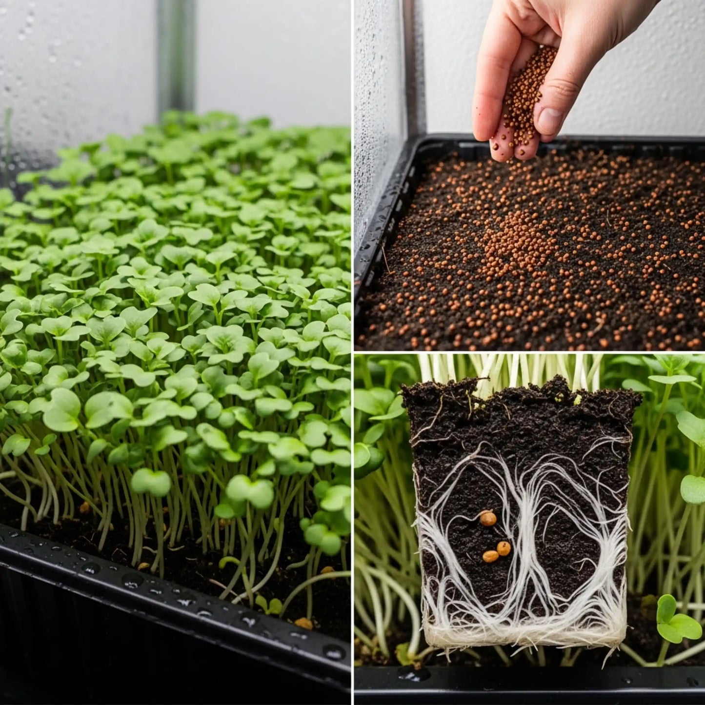 Mustard Microgreens Seeds 100g – Fast-Growing Spicy Greens – Premium Quality
