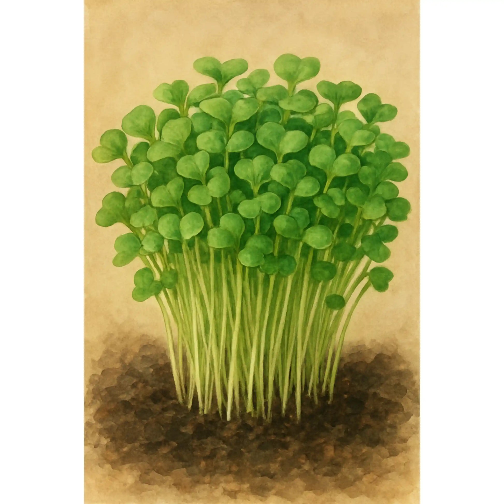 Mustard Microgreens Seeds 100g – Fast-Growing Spicy Greens – Premium Quality