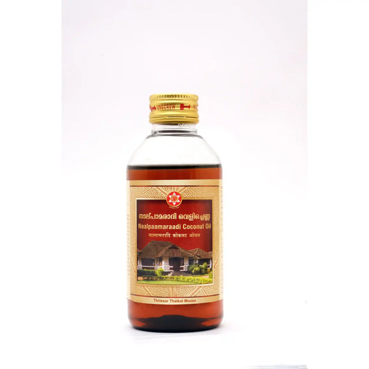 Naalpaamaraadi Coconut Oil 200ml - Ayurvedic Skin Brightening Tan- Blueberry Botanicals