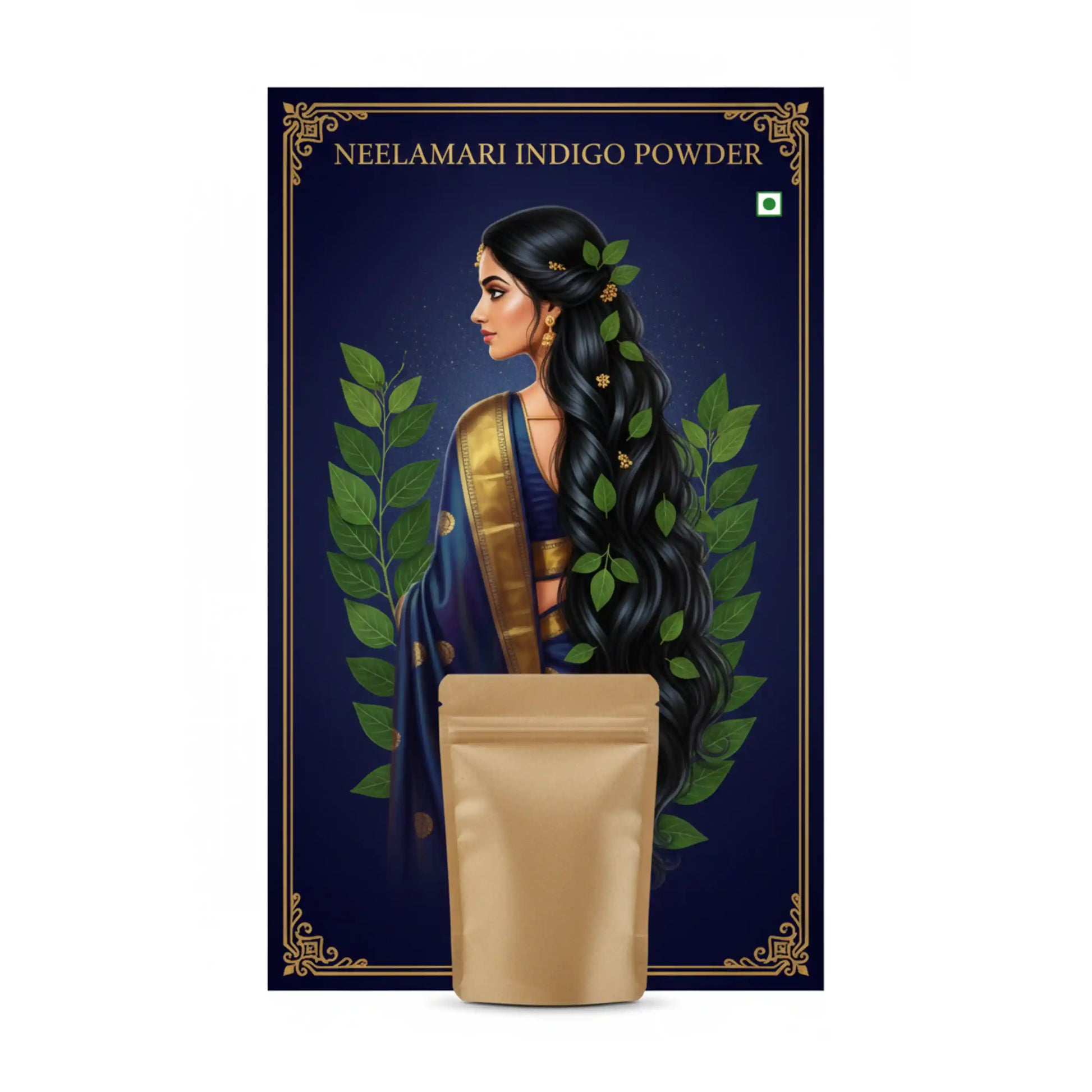 neelamari-indigo-powder-100g-pure-herbal-hair-colour-powder-indigofera-tinctoria-blueberry-botanicals-india