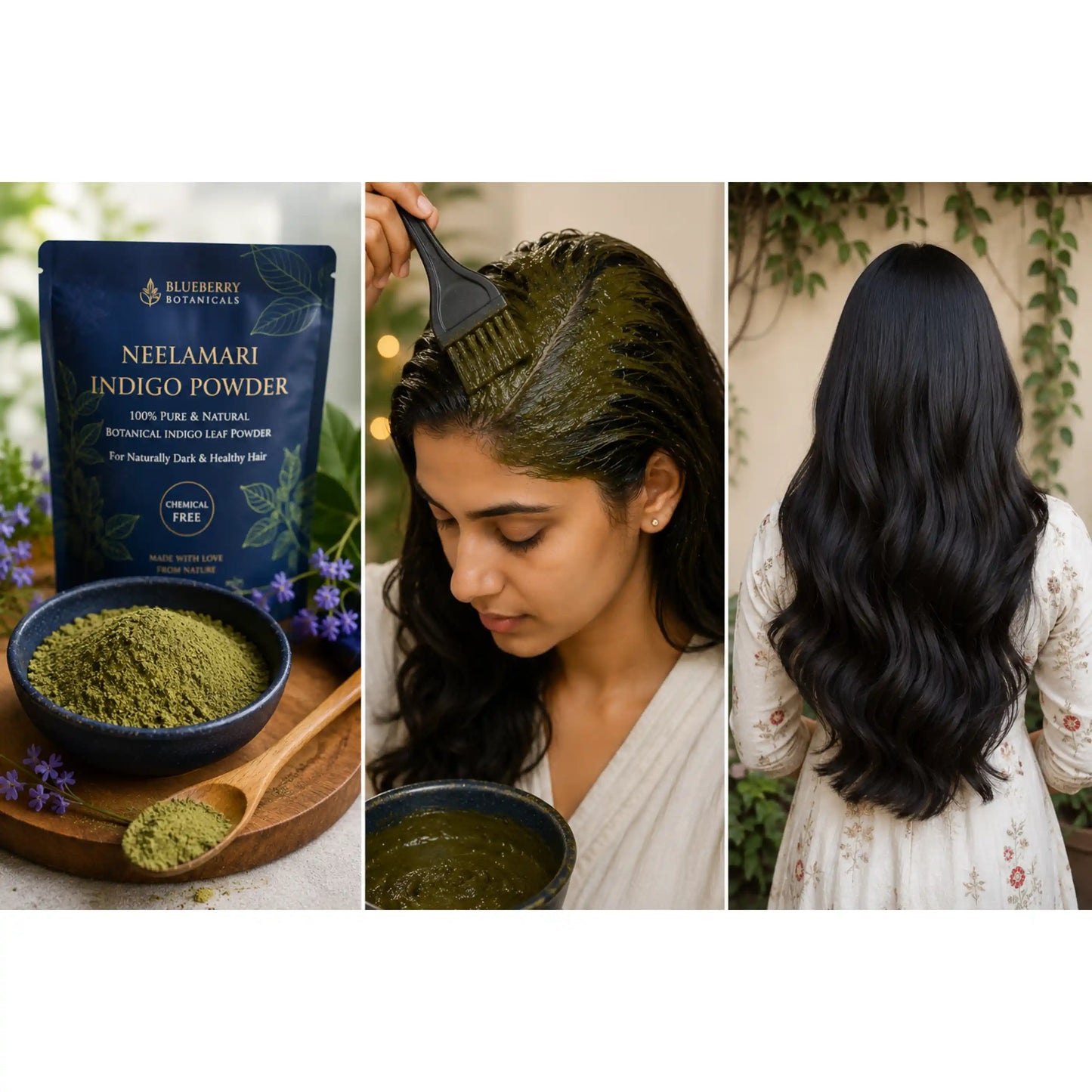 neelamari-indigo-powder-100g-pure-herbal-hair-colour-powder-indigofera-tinctoria-blueberry-botanicals-india