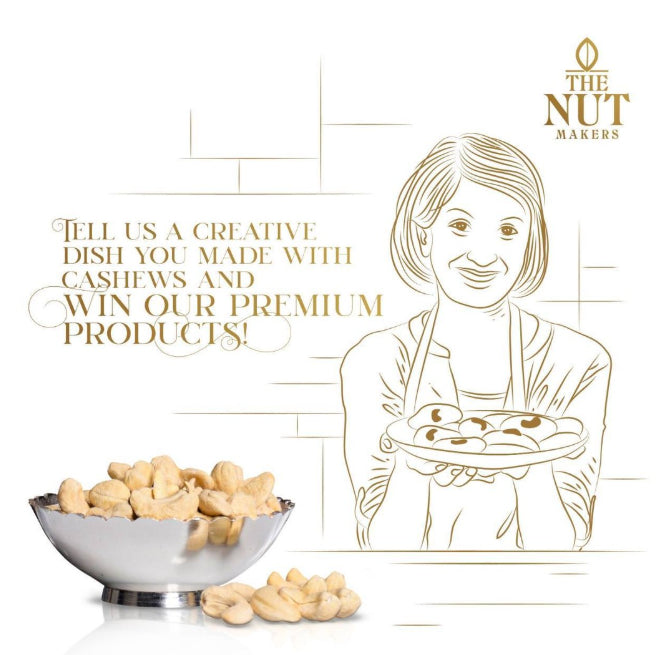 Oil Roasted Salted Cashews 80g Kerala Premium - Blueberry Botanicals