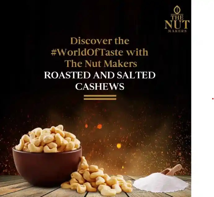 Oil Roasted Salted Cashews 500g Kerala Premium - Blueberry Botanicals