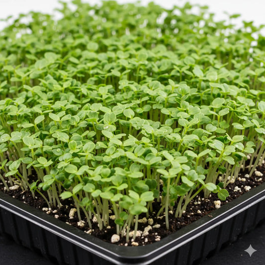 Palak Microgreens Seeds 100g – Fast-Growing Spinach Greens – Premium Quality