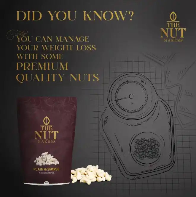 Plain Simple Cashews 200g Kerala Premium Natural - Blueberry Botanicals