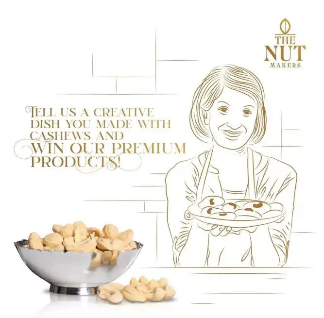 Plain W180 Cashew Nuts - Kerala Premium Grade - 1KG