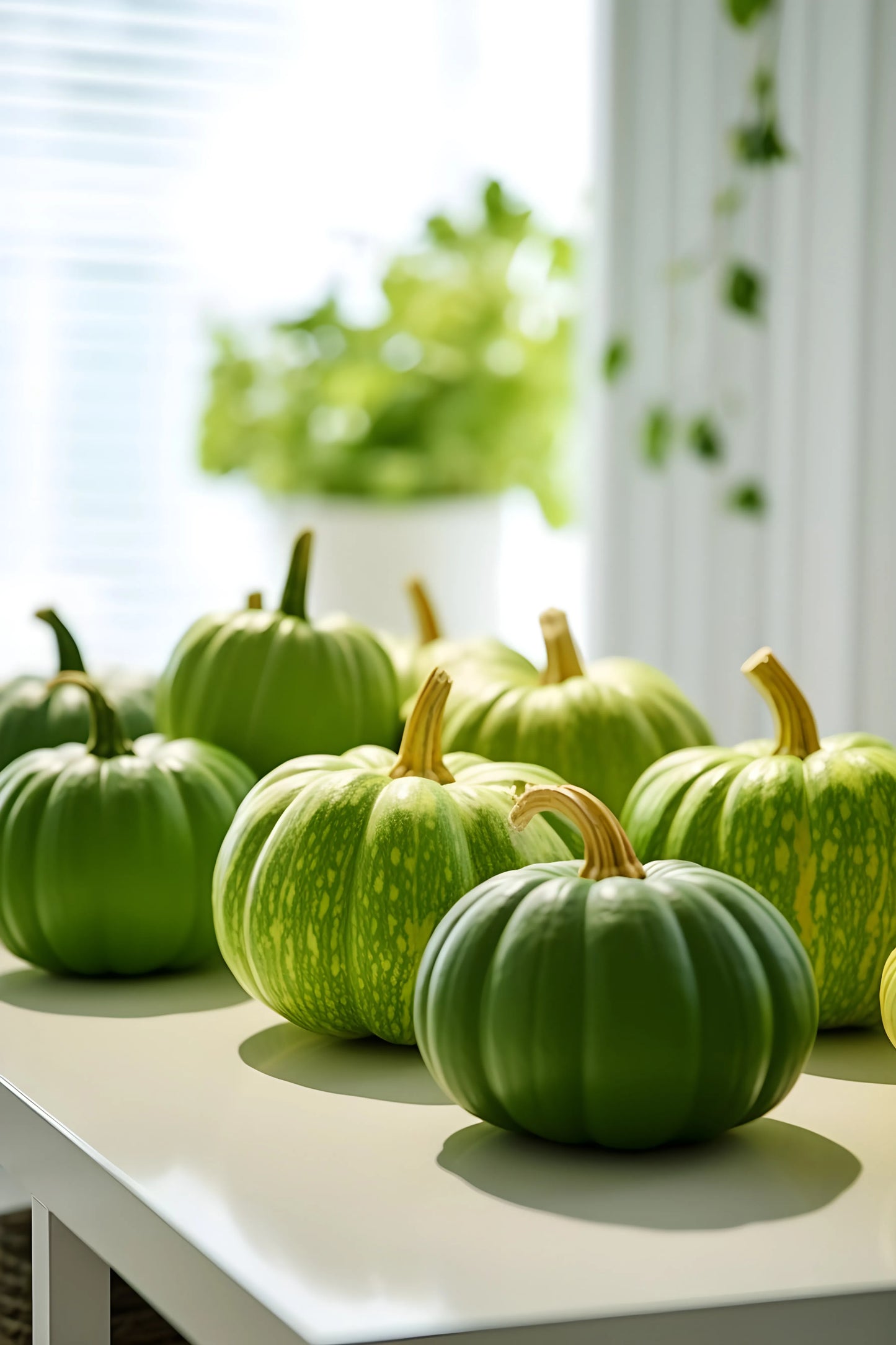 Pumpkin Seeds Green 14pcs - Country Variety Climbing Vine- Blueberry Botanicals
