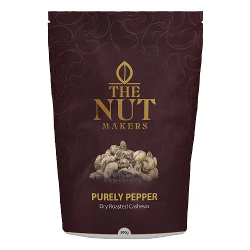 Purely Pepper Cashews 500g Kerala Premium Spicy - Blueberry Botanicals