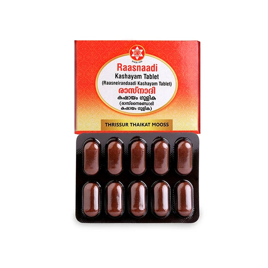 Raasnadi Kashayam Tablet – 100 Nos.-Ayurvedic Relief for Back Pain, Sciatica & Vata Disorders