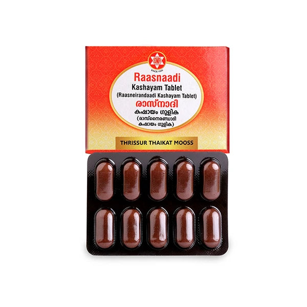 Raasnadi Kashayam Tablet – 100 Nos.-Ayurvedic Relief for Back Pain, Sciatica & Vata Disorders