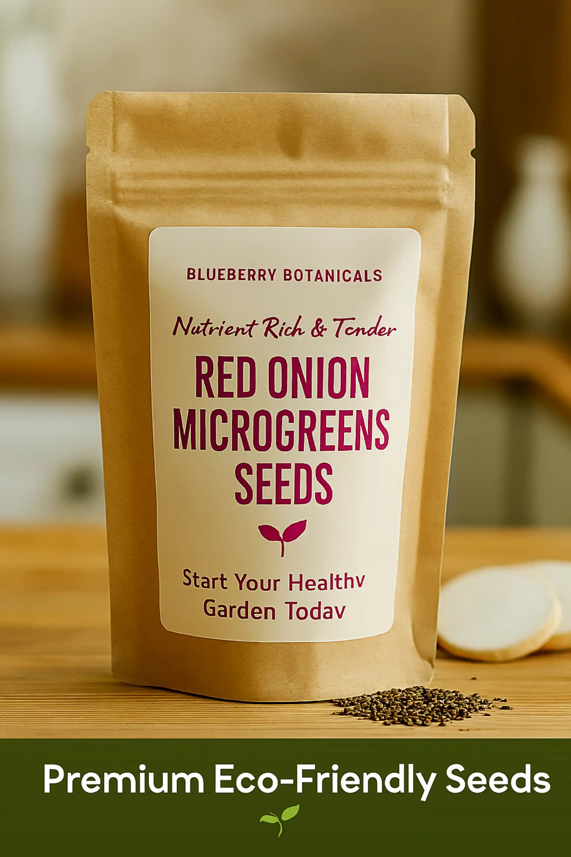 Red Onion Microgreens Seeds 100g – Mild Sweet Onion Flavor – Premium Quality