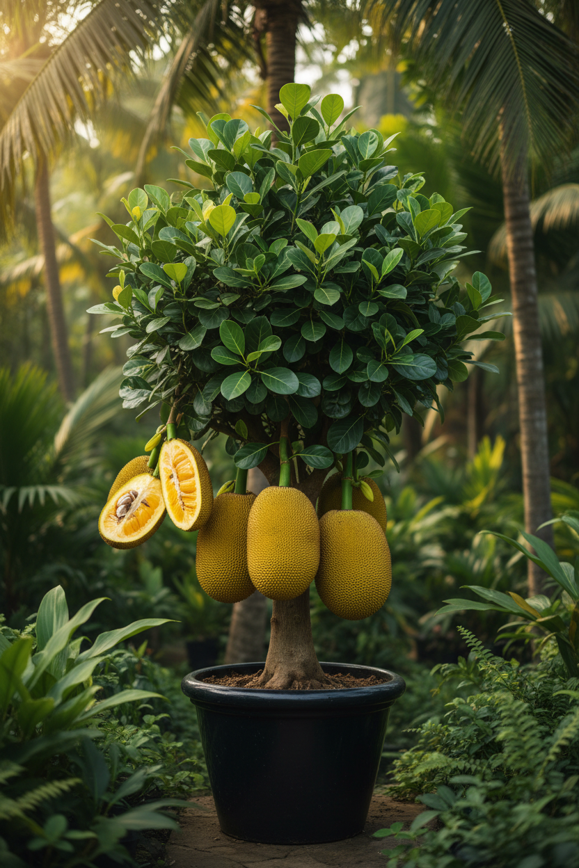 Singapore Jackfruit Grafted Plant | Dwarf Early Fruiting Jackfruit | Artocarpus heterophyllus Singapore | Kerala Nursery