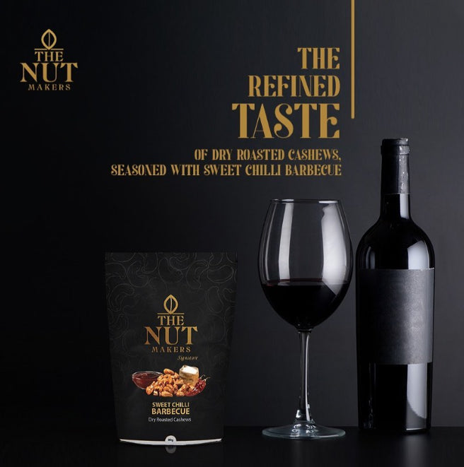 Sweet Chilli BBQ Cashews 80g Kerala Premium - Blueberry Botanicals