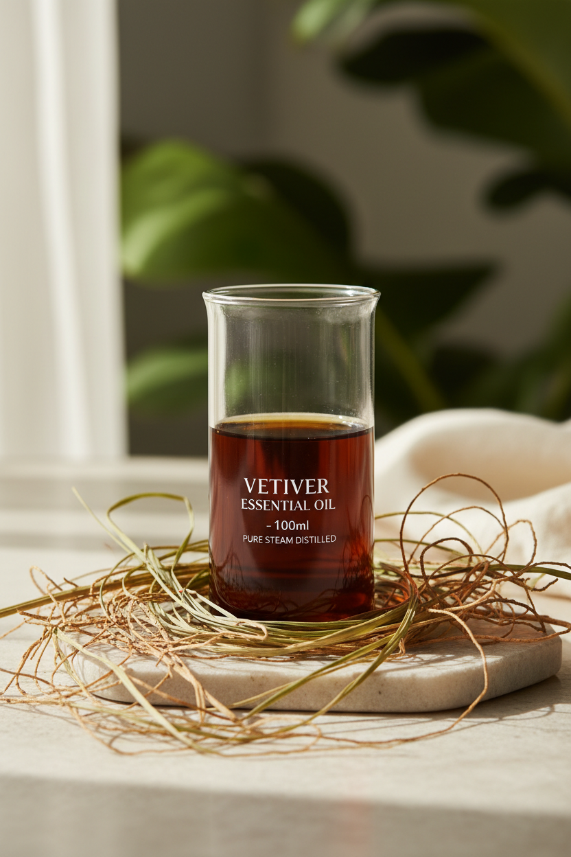 Vetiver Essential Oil 100ml - Pure | Therapeutic Grade