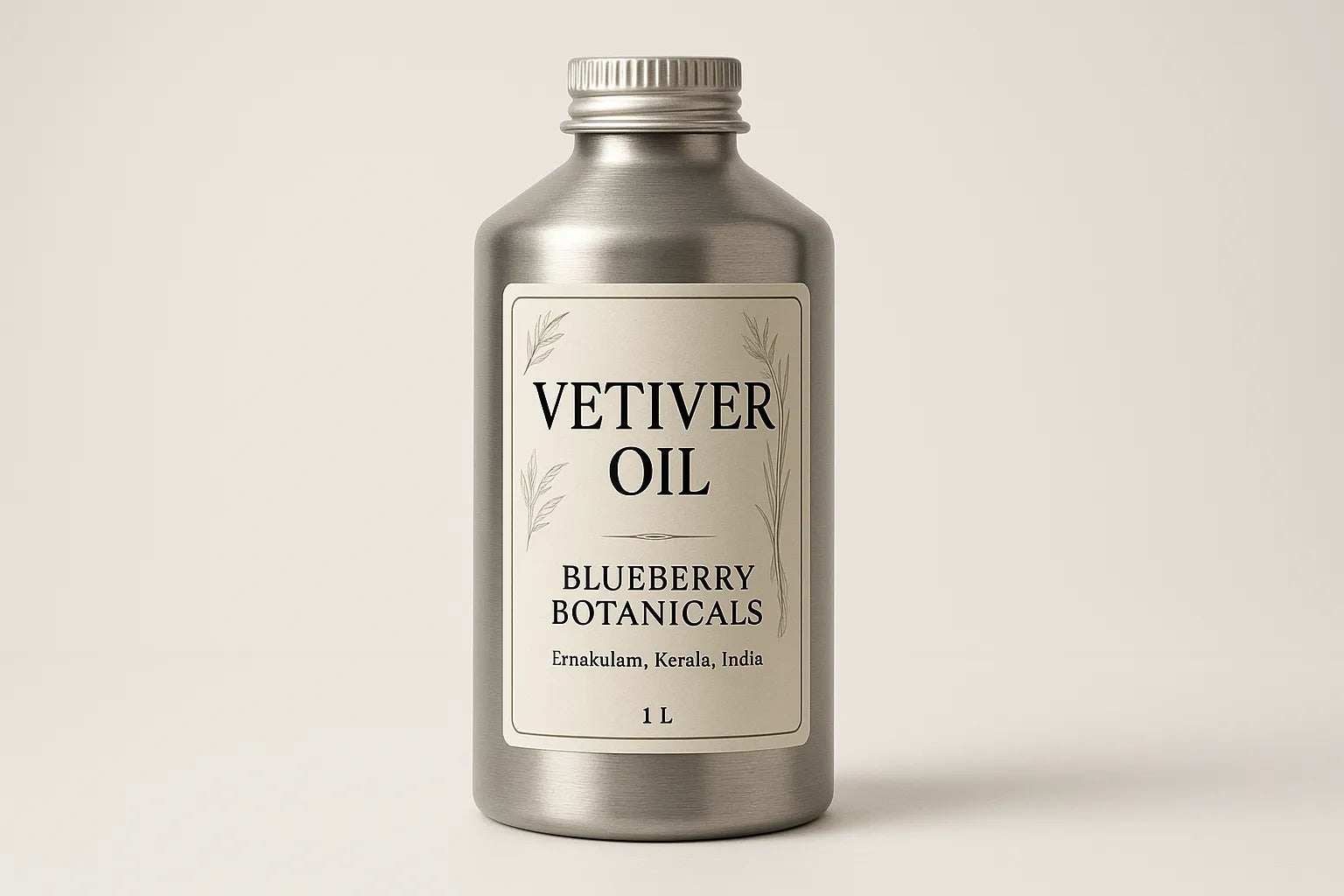Vetiver Oil 1L - Premium Chrysopogon Zizanioides Pure Essential Oil