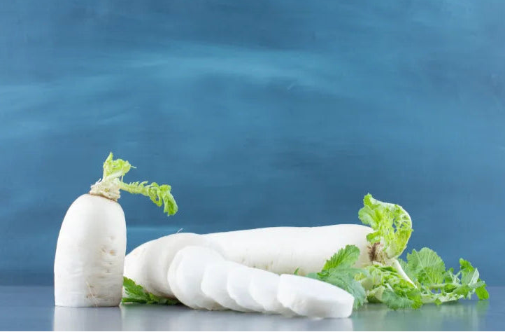 White Country Radish Seeds 100pcs - Fast Growing Cool Season-Blueberry Botanicals
